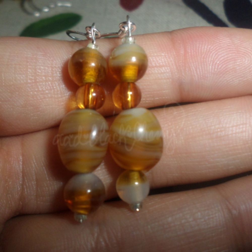 OOAK Honeycomb Earrings